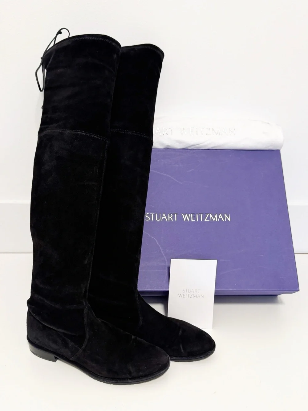 Stuart Weitzman Lowland Over the Knee Boots Black Size 6.5